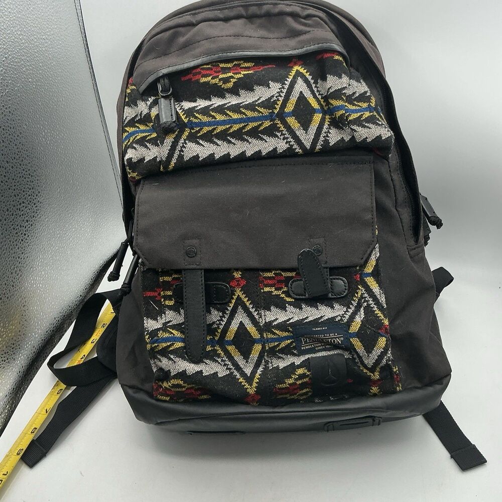 Nixon x Pendleton West Port Backpack Black Tribal Waxed Canvas Laptop Bag
